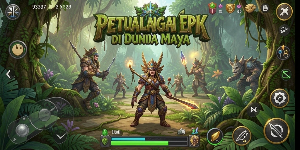 Screenshot gameplay <strong>93337</strong> menunjukkan dunia petualangan yang luas dan menarik.