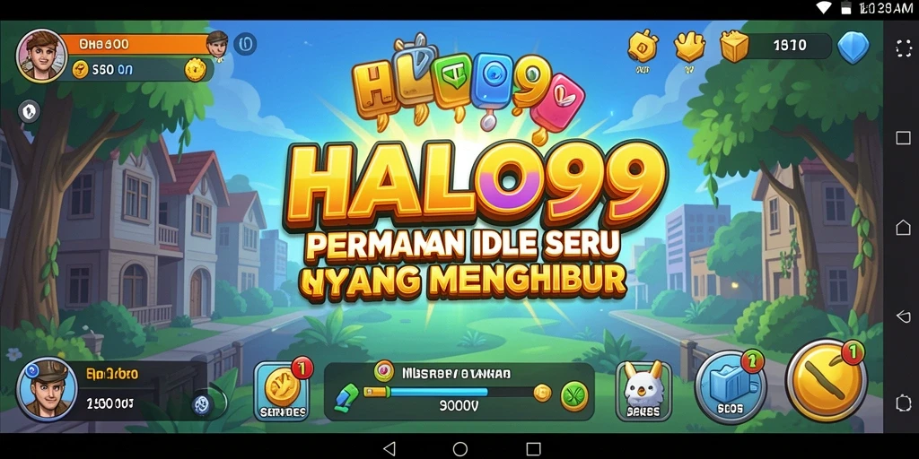 Tangkapan layar HALO99 yang menunjukkan gameplay yang menarik dan interaktif.