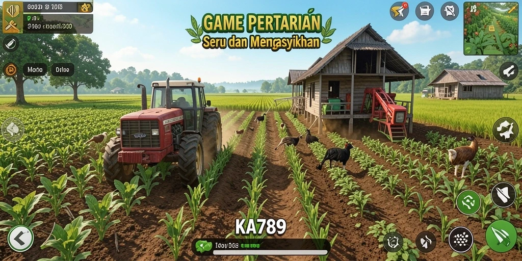 Tangkapan layar gameplay KA789 dengan aktivitas farming yang menarik.
