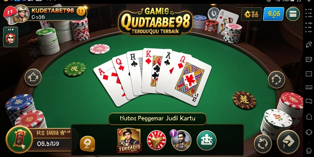 Tampilan gameplay menarik dalam KUDETABET98 saat bermain QiuQiu.