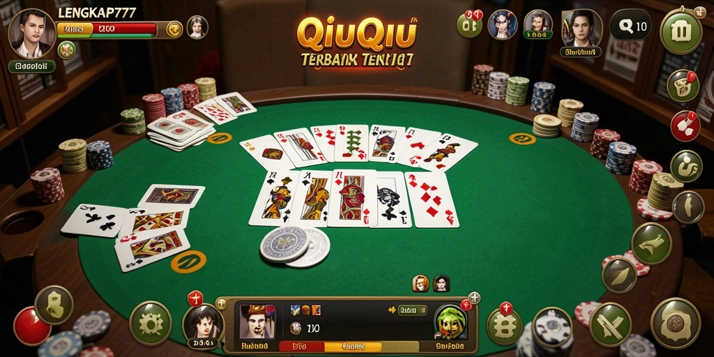 Tampilan gameplay seru dari LENGKAP777, permainan QiuQiu yang menantang.
