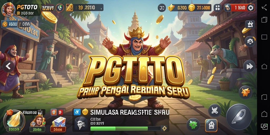 Tampilan gameplay seru dari PGTOTO yang menampilkan simulasi hidup.