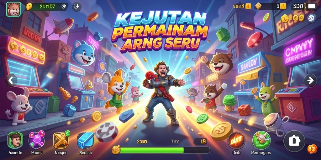 Tampilan gameplay seru dari SD107 yang penuh tantangan.