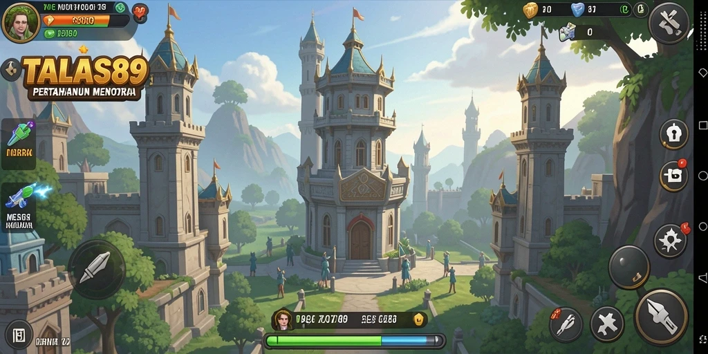 Tampilan gameplay TALAS89 yang menantang di dunia Tower Defense.